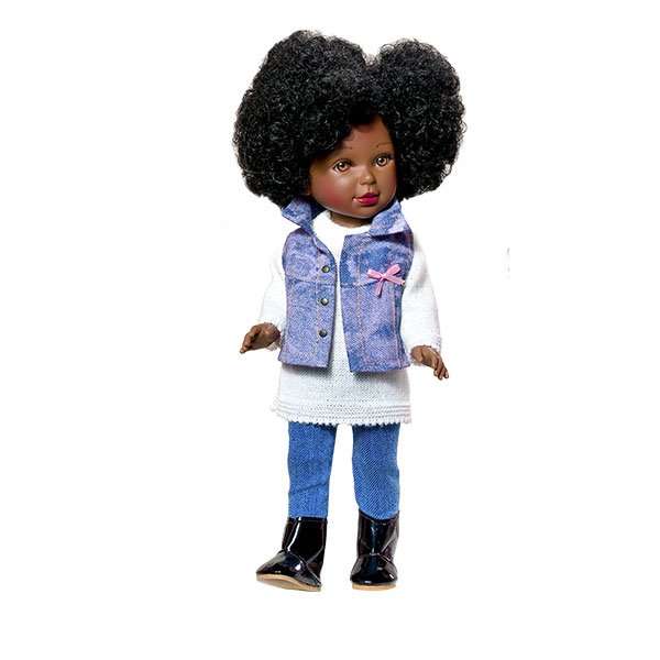 Poupée noire afro-américaine à coiffer