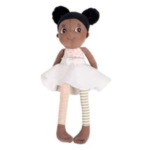 Poupée doudou fille en coton bio 35 cm