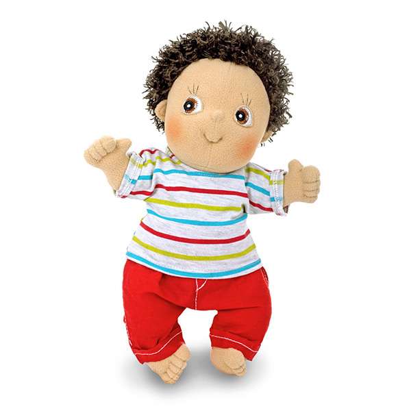 poupée doudou métisse en tissu Micaïa