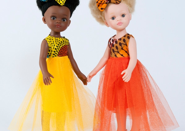 Nos deux poupées Bontle et Zuri