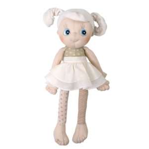 Poupée doudou fille en coton bio 35 cm
