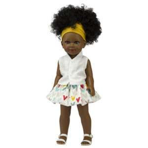 Rhokaya poupée africaine du monde avec joli afro