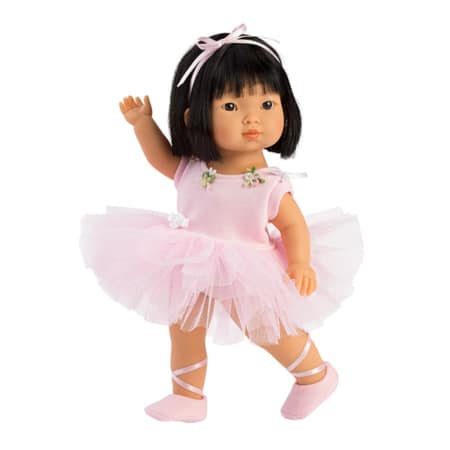Aïna petite ballerine asiatique avec tutu rose et ballerines assorties