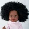 Djelika superbe poupée africaine avec cheveux bouclés à coiffer