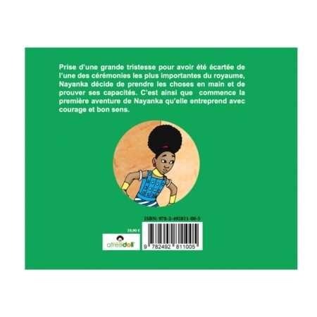 Quatrième de couverture livre jeunesse illustré Nayanka l'aventure