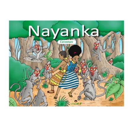 Première de couverture livre enfant 7 ans illustré Nayanka l'aventure