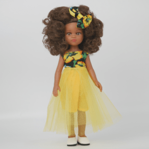 Poupée métisse fille en vinyle