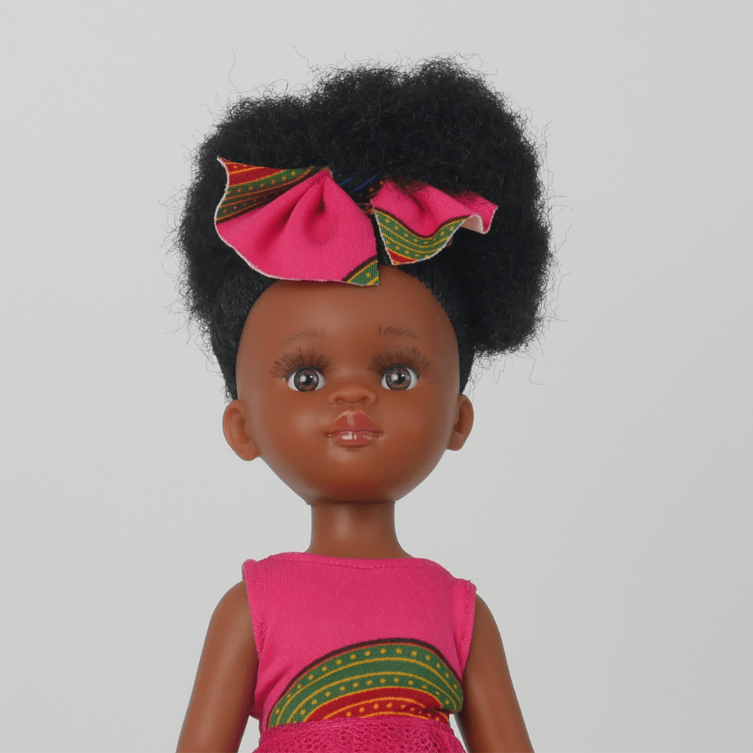 45cm Poupée Africaine Fille Noire avec Vêtements Utilisé pour Démontrer  Pratiquer Nombre Procédures Quotidiennes Requises rouge