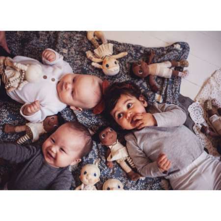 Poupons corps mou 23 cm avec enfants,