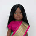 Poupée Indienne Neela Sari Vert Zoom